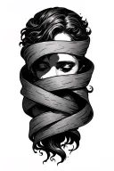 let go and let god wrapped loosely tattoo design idea