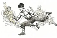 Bruce lee "Remember tattoo design idea