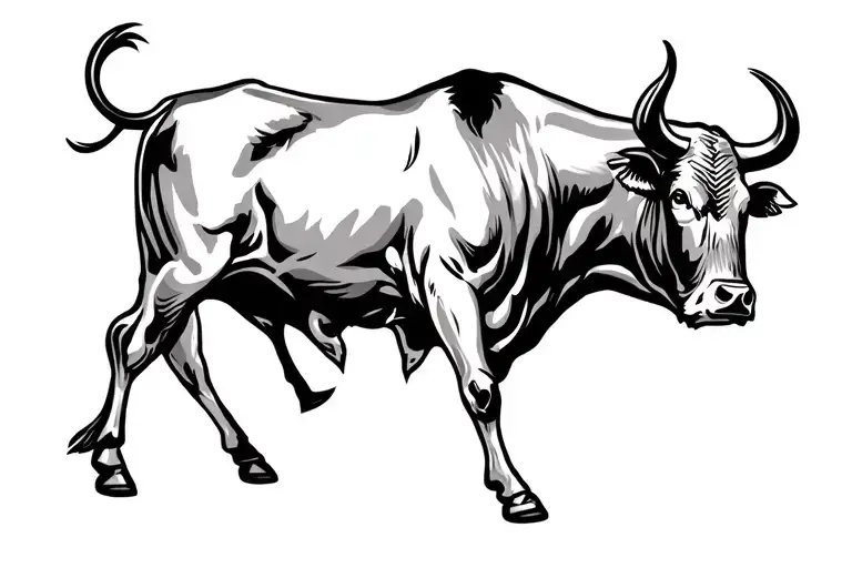 Bull And Matador tattoo design idea