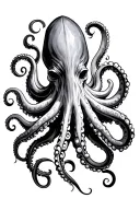 octopus poseidon tattoo design idea