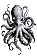 octopus poseidon tattoo design idea