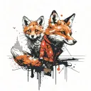 The Little Prince and the fox tattoo design idea