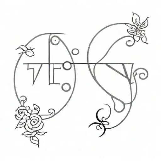 Gemini and libra sign tattoo design idea