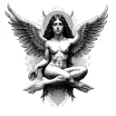 nirvana in utero tattoo design idea