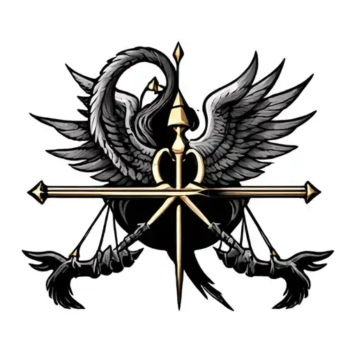 Libra and Sagittarius Sign Fucked tattoo design idea