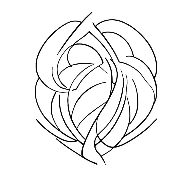 maori design combining elements of nature tattoo design idea