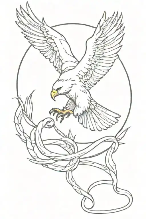 eagle and snake tattoo tattoo design idea