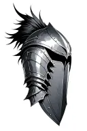 Knight Shoulder Armor tattoo design idea