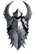 Knight Shoulder Armor tattoo design idea