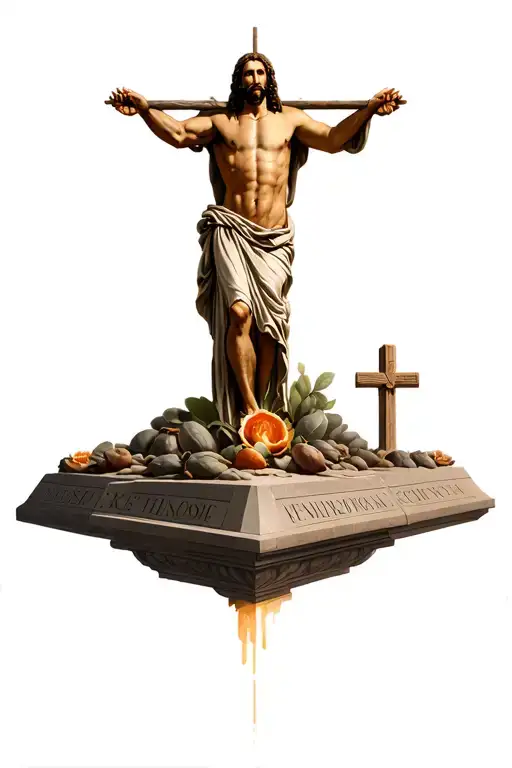 Jesus cornerstone tattoo design idea