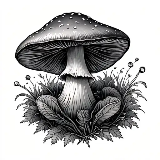 mushroom anklet bracelet tattoo tattoo design idea