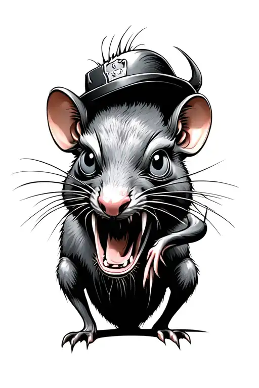 rat fink graffiti art tattoo design idea