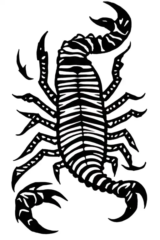 bondeo scorpion tribal tattoo design idea