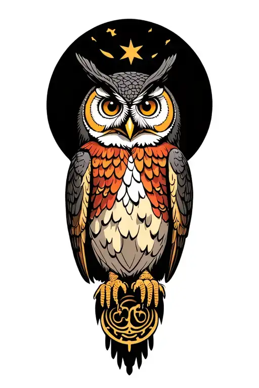 owls see no evil speak no evil hear no evil tattoo design idea