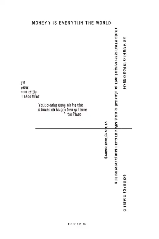 money is everything in the world tattoo design idea