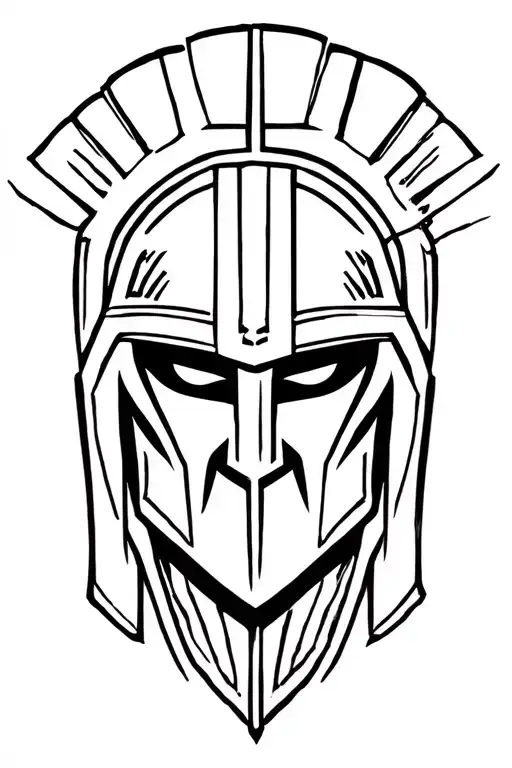 spartan warrior tattoo design idea