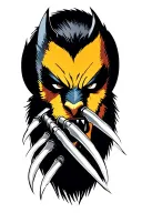 wolverine claws extended tattoo design idea