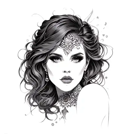 Femdom tattoo design idea