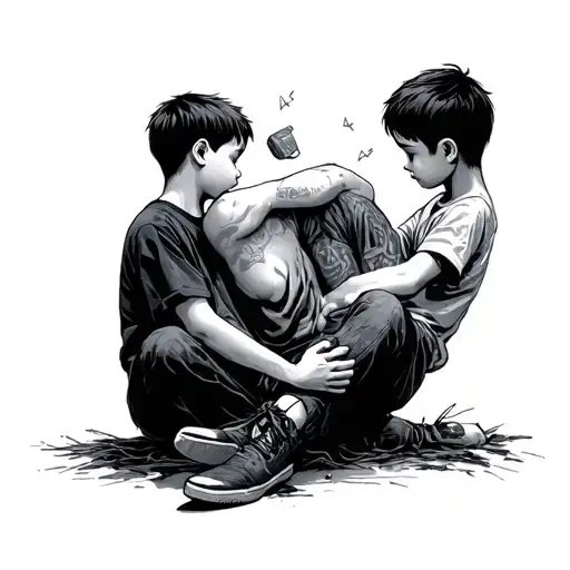 suicide depression bullying and harassment in boys tattoo design idea