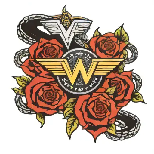 wonder woman bracelet first name amber tattoo design idea