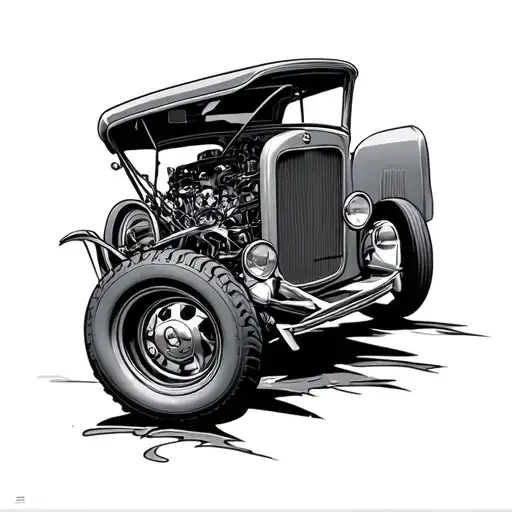 Car Parts tattoo design idea