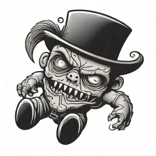 Frankenstein voodoo doll tattoo design idea