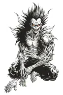 ryuk death note tattoo design idea