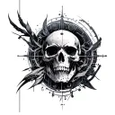 cyber sigilism tattoo design idea