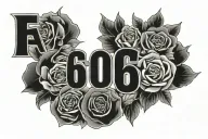 area code 605 tattoo design idea