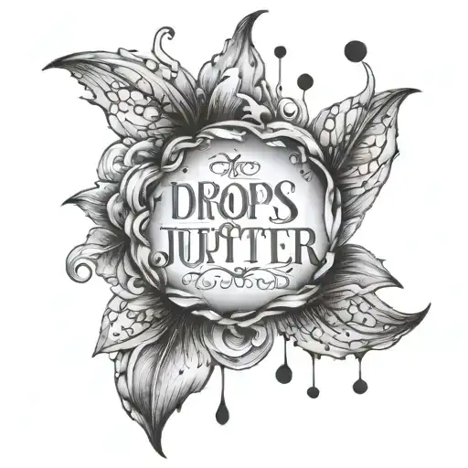 drops of jupiter song lyrics tattoo design idea