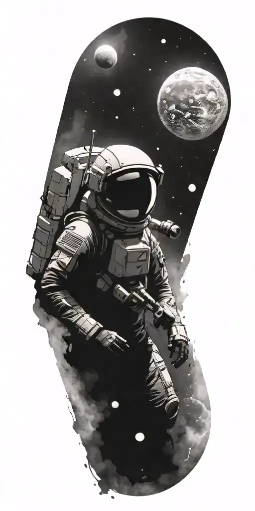 just space themed tattoo tattoo design idea