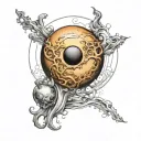 planet venus tattoo design idea