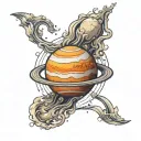 planet venus tattoo design idea