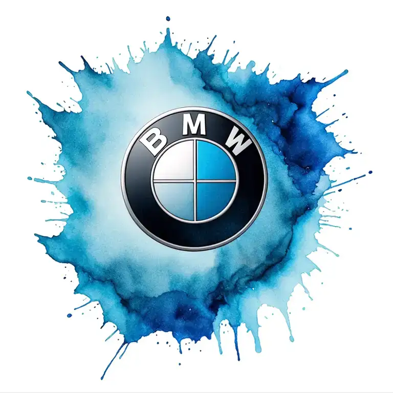 bmw logo combined tattoo design idea