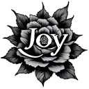 Joy tattoo design idea