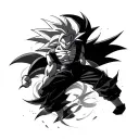 goku ultra instinct tattoo design idea