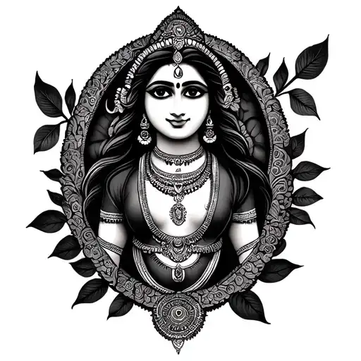 mother name Geetha Lakshmi name tattoo design idea