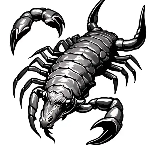 Bull And Scorpion tattoo design idea