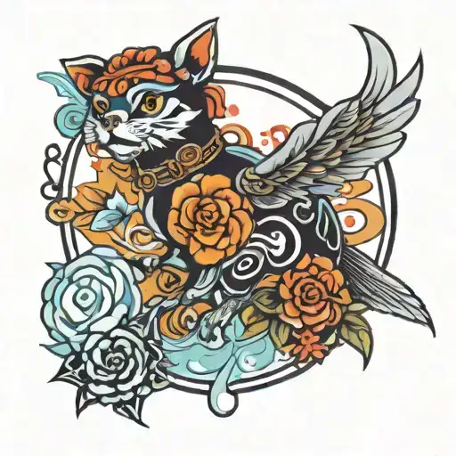 Harley engoine tattoo design idea