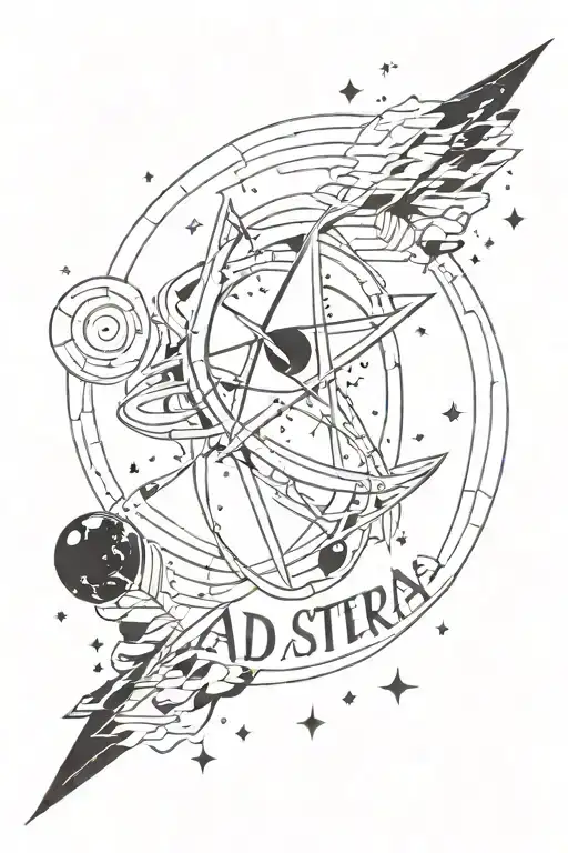 Per Aspera Ad Astra Per tattoo design idea