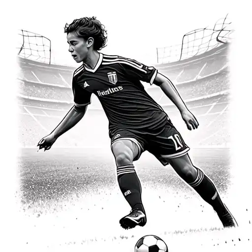 Soccer Field tattoo design idea