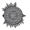 Aztec calendar tattoo design idea