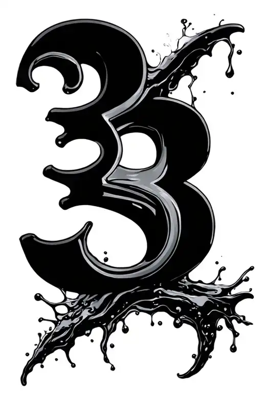 initials KGB, number 3, water, vw bug tattoo design idea