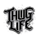"Thug Life" traffic symbol tattoo design idea