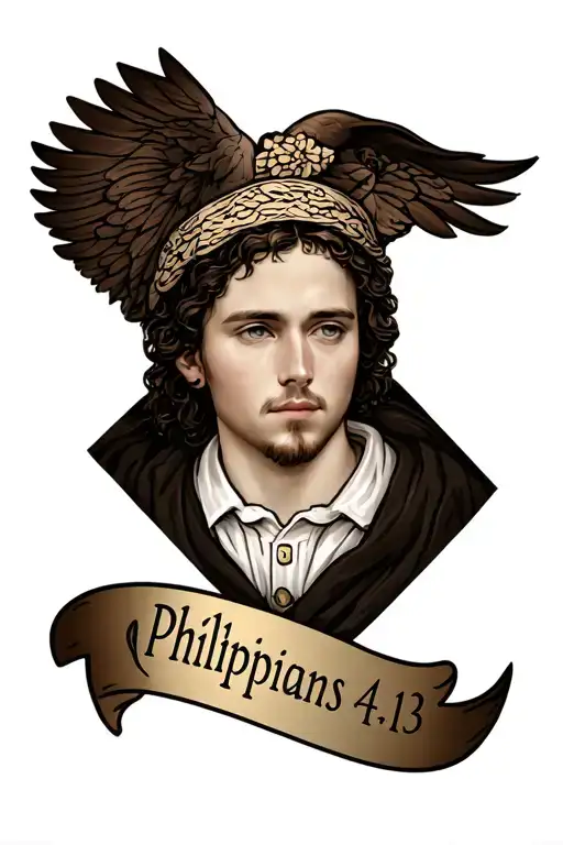 Philippians 4:13 tattoo design idea