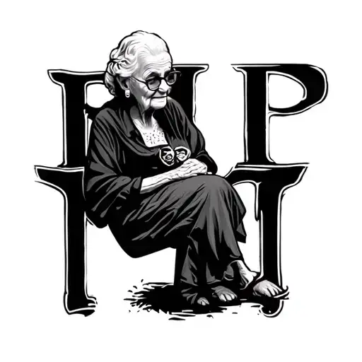 Rip Grandma tattoo design idea