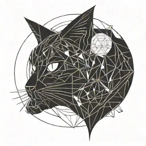 sailor moon cat luna tattoo design idea