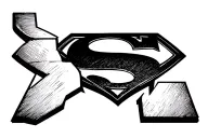 superman logo tattoo design idea