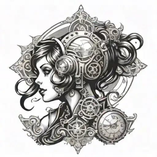 Bioshock Big Sister Om Beauty tattoo design idea