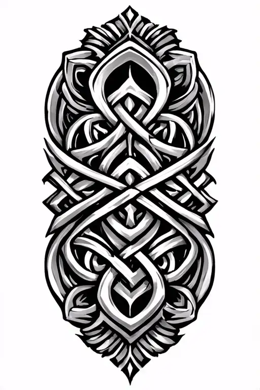 norse knotwork design featuring tattoo design idea